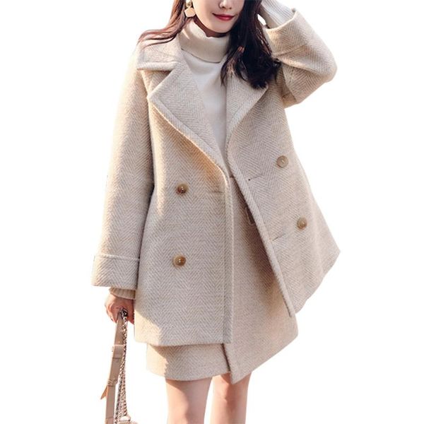 women's wool & blends women lady long sleeve button warm coat with fashion skirt for autumn winter party ty66, Black
women's wool & blends women lady long sleeve button warm coat with fashion skirt for autumn winter party ty66, Black