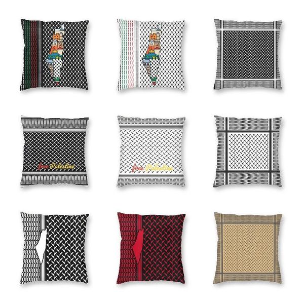 cushion/decorative pillow palestinian keffiyeh with map cushion cover print palestin checkered scarf geometry floor case for living room hom
cushion/decorative pillow palestinian keffiyeh with map cushion cover print palestin checkered scarf geometry floor case for living room hom