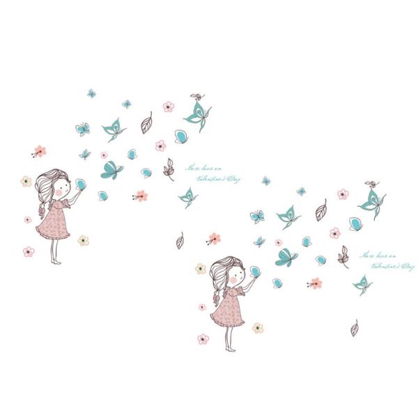 2pcs cartoon flying girl wall sticker home decals kids room background decor wallpapers
2pcs cartoon flying girl wall sticker home decals kids room background decor wallpapers