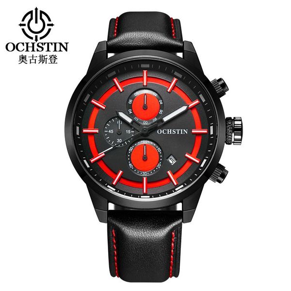 wristwatches fashion watches men ochstin chronograph sports leather quartz men's watch relogio masculino 2021, Slivery;brown
wristwatches fashion watches men ochstin chronograph sports leather quartz men's watch relogio masculino 2021, Slivery;brown