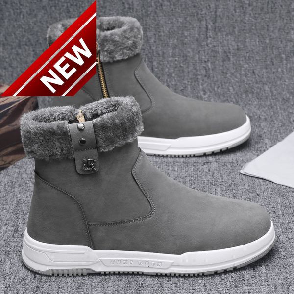 snow boots men's winter plush warm northeast cold proof large cotton high martin bread shoes, Black
snow boots men's winter plush warm northeast cold proof large cotton high martin bread shoes, Black