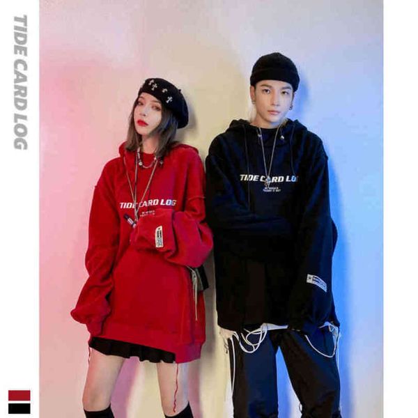 autumn winter new hooded pullover personalized english sweater long sleeve student ing high street men's and women's couple, Black
autumn winter new hooded pullover personalized english sweater long sleeve student ing high street men's and women's couple, Black