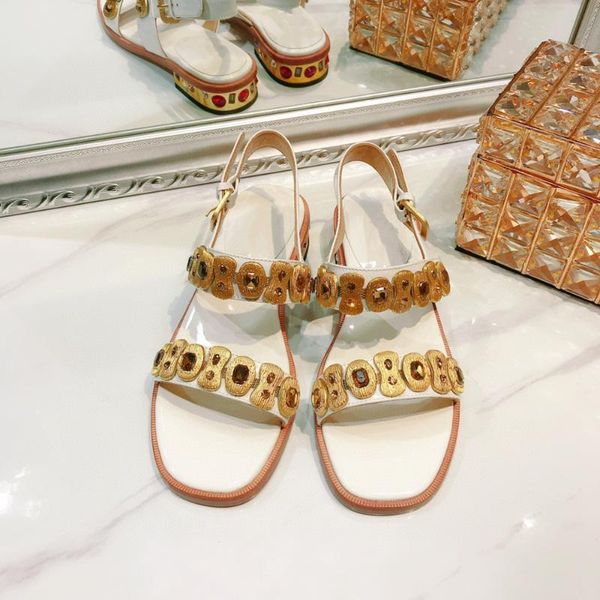 sandals women's shoes summer fashion genuine leather crystal decoration design classic buckle strap shoe, Black
sandals women's shoes summer fashion genuine leather crystal decoration design classic buckle strap shoe, Black