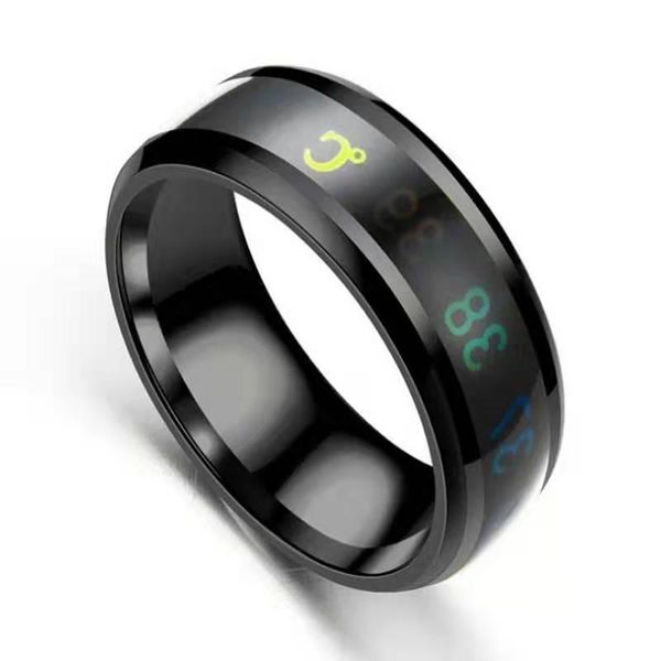cluster rings explosion accessories titanium steel body temperature ring creative stainless temperature-sensitive smart jewelry 003, Golden;silver
cluster rings explosion accessories titanium steel body temperature ring creative stainless temperature-sensitive smart jewelry 003, Golden;silver