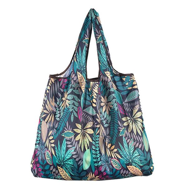 shopping bags portable foldable digital print bag with shoulder straps supermarket polyester wear resistant eco friendly recycling 
shopping bags portable foldable digital print bag with shoulder straps supermarket polyester wear resistant eco friendly recycling