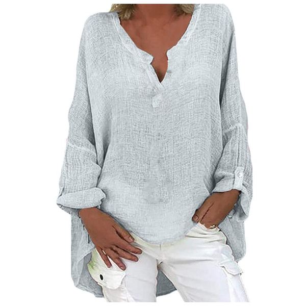 plus size t shirt women long sleeve solid loose v-neck blouse tee femme crop clothing ropa mujer women's t-shirt, White
plus size t shirt women long sleeve solid loose v-neck blouse tee femme crop clothing ropa mujer women's t-shirt, White