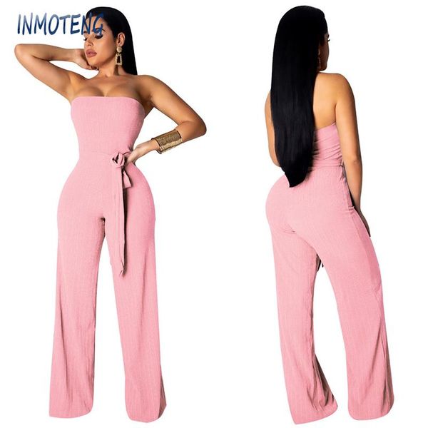 women's jumpsuits & rompers inmoteng off shoulder wide leg jumpsuit women fashion bandage vestidos summer casual bodycon bodysuit xxl, Black;white
women's jumpsuits & rompers inmoteng off shoulder wide leg jumpsuit women fashion bandage vestidos summer casual bodycon bodysuit xxl, Black;white