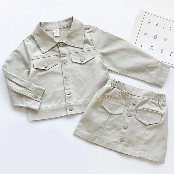 clothing sets girls set 2021 spring autumn kids solid jacket and casual skirt 2pcs outfits fashion children single breasted suits1, White
clothing sets girls set 2021 spring autumn kids solid jacket and casual skirt 2pcs outfits fashion children single breasted suits1, White
