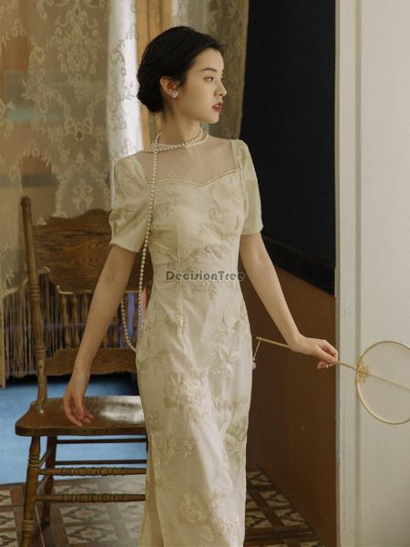 women lace qipao classic bridesmaid wedding dress gowns vintage improved satin dresses formal oriental chongsam ethnic clothing, Red
women lace qipao classic bridesmaid wedding dress gowns vintage improved satin dresses formal oriental chongsam ethnic clothing, Red