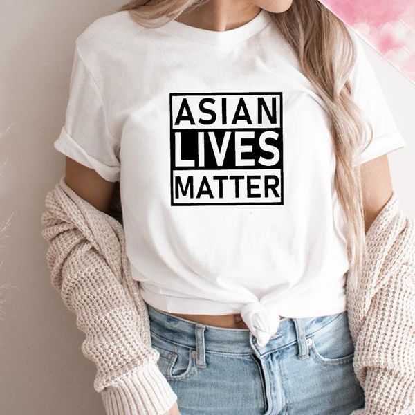 women's t-shirt asian lives matters women t shirt shate anti racism fashion soft cotton tee human rights, White
women's t-shirt asian lives matters women t shirt shate anti racism fashion soft cotton tee human rights, White