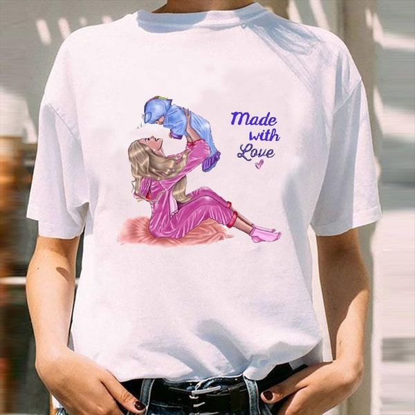 graphic watercolor lovely time womens style short sleeve mom mama mother cartoon print female clothes tees t shirt, White
graphic watercolor lovely time womens style short sleeve mom mama mother cartoon print female clothes tees t shirt, White