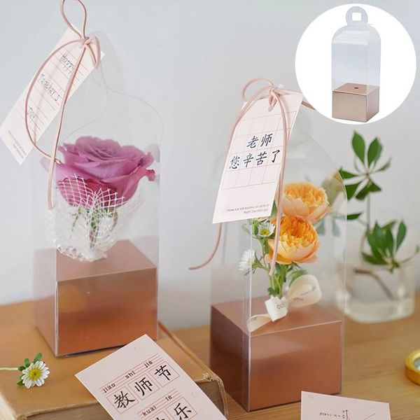 gift wrap 1pcs portable flower packaging bag pvc waterproof candy cake wedding transparent boxes florist decor
gift wrap 1pcs portable flower packaging bag pvc waterproof candy cake wedding transparent boxes florist decor