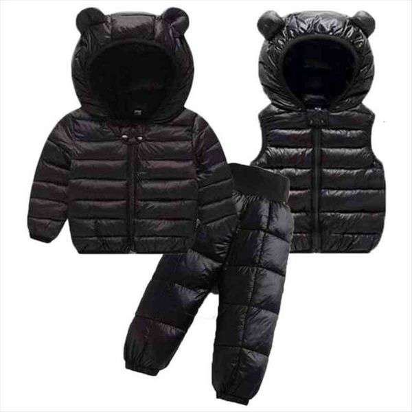toddler winter baby girls boys clothing sets warm faux down jacket clothes children kids snowsuit coats vest pants overalls, White
toddler winter baby girls boys clothing sets warm faux down jacket clothes children kids snowsuit coats vest pants overalls, White