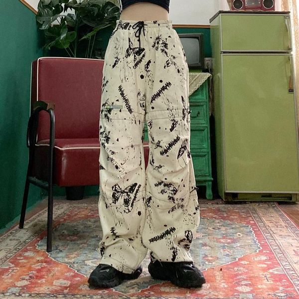 street hip hop retro butterfly print loose oversized bf boyfriend dad pant overalls pants girl autumnt trousers women's & capris, Black;white
street hip hop retro butterfly print loose oversized bf boyfriend dad pant overalls pants girl autumnt trousers women's & capris, Black;white