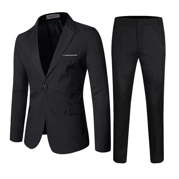 men's suits & blazers 2021korean slim suit/business casual formal workwear jacket/groom's wedding dress 2-piece jacket pants, White;black
men's suits & blazers 2021korean slim suit/business casual formal workwear jacket/groom's wedding dress 2-piece jacket pants, White;black