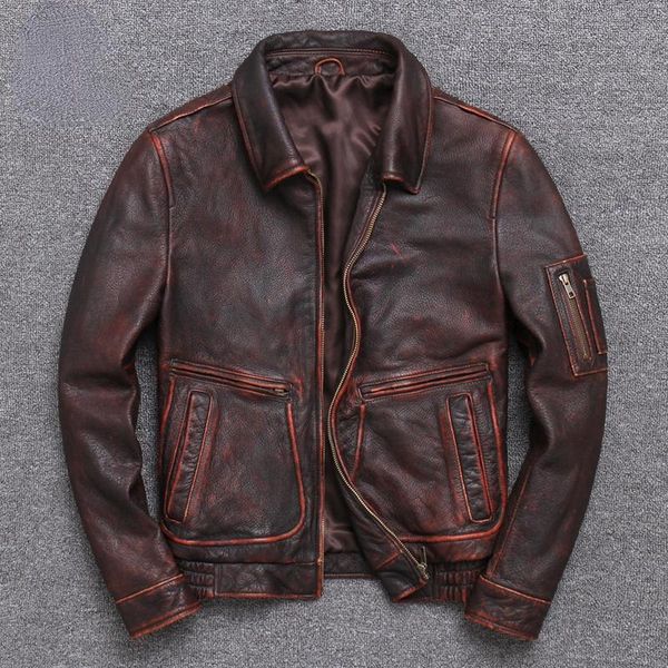 men's leather & faux genuine cowhide jacket men spring autumn 2021 short vintage coat male motorcycle jaqueta masculina gxy937, Black
men's leather & faux genuine cowhide jacket men spring autumn 2021 short vintage coat male motorcycle jaqueta masculina gxy937, Black