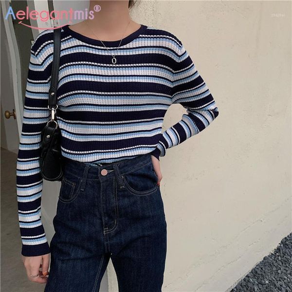 aelegantmis vintage striped knitted sweaters women thin o neck pollover casual korean slim multi color bottoming sweet chic women's, White;black
aelegantmis vintage striped knitted sweaters women thin o neck pollover casual korean slim multi color bottoming sweet chic women's, White;black