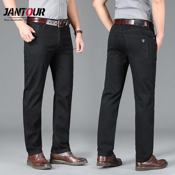 men's jeans jantour classic advanced stretch black 2021 style business fashion denim straight fit jean trousers male brand pants, Blue
men's jeans jantour classic advanced stretch black 2021 style business fashion denim straight fit jean trousers male brand pants, Blue