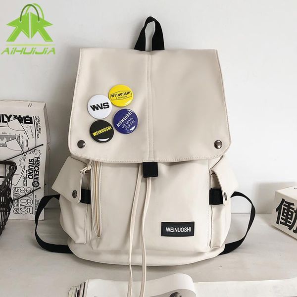 backpack fashion color contrast nylon large capacity badge schoolbag for teenage simple casual studentbag travel rucksack
backpack fashion color contrast nylon large capacity badge schoolbag for teenage simple casual studentbag travel rucksack