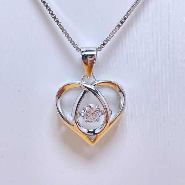 jiamei jewelry 925 silver smart heart pendant beating heart necklace women's simple heart-shaped design necklace, Black
jiamei jewelry 925 silver smart heart pendant beating heart necklace women's simple heart-shaped design necklace, Black
