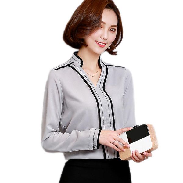 women's blouses & shirts korean autumn women blouse v-neck chiffon shirt office lady long sleeve plus size -3xl, White
women's blouses & shirts korean autumn women blouse v-neck chiffon shirt office lady long sleeve plus size -3xl, White