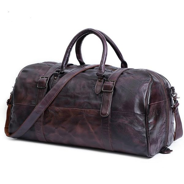 genuine leather men women travel bag soft real cowhide carry hand luggage bags shoulder duffel
genuine leather men women travel bag soft real cowhide carry hand luggage bags shoulder duffel