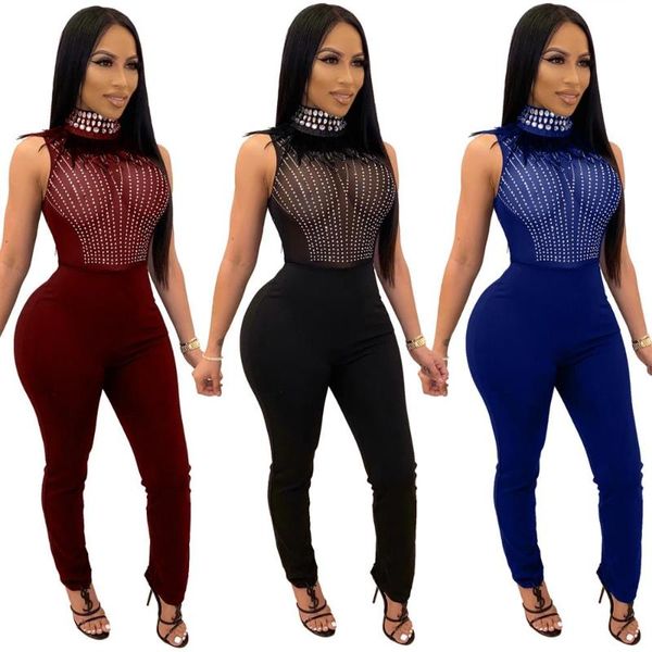 women's jumpsuits & rompers wendywu women o-neck sleeveless bodycon beading party jumpsuit skinny mesh club, Black;white
women's jumpsuits & rompers wendywu women o-neck sleeveless bodycon beading party jumpsuit skinny mesh club, Black;white