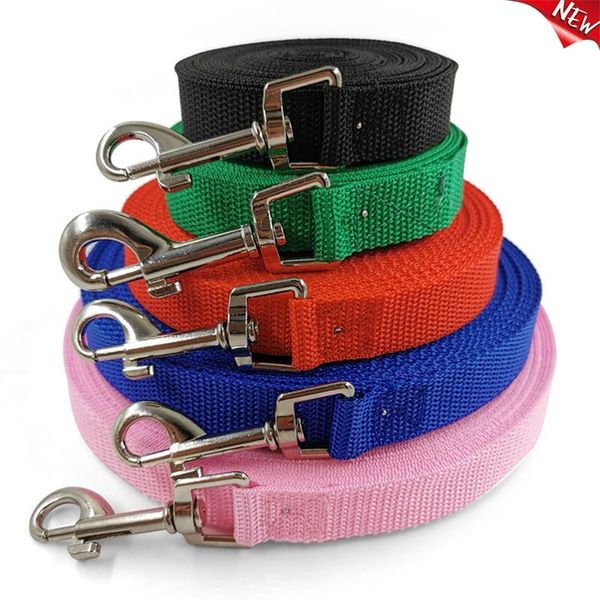 1.5m 1.8m 3.0m 4.5m 6.0m solid dog leash for large dogs pet puppy walking training lead rope big nylon long leashes 1pcs collars & 
1.5m 1.8m 3.0m 4.5m 6.0m solid dog leash for large dogs pet puppy walking training lead rope big nylon long leashes 1pcs collars &