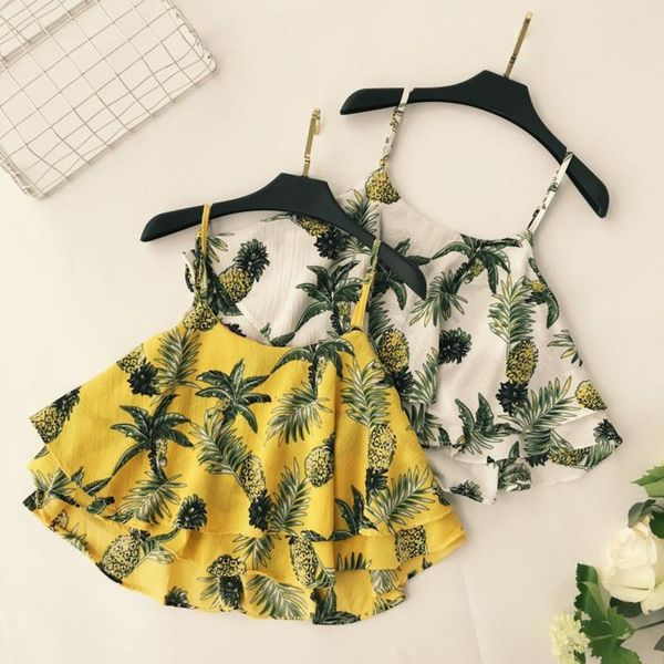 women's & shirts casual pineapple print chiffon shirt v neck sleeveless blouse women summer fashion blouses, White
women's & shirts casual pineapple print chiffon shirt v neck sleeveless blouse women summer fashion blouses, White