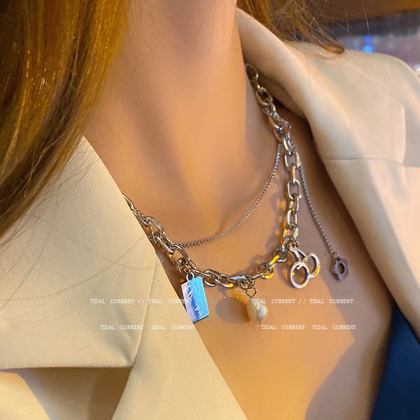 necklac hip hop steel necklace dign cherry pendant in red mh double layer clavicle chain, Silver
necklac hip hop steel necklace dign cherry pendant in red mh double layer clavicle chain, Silver