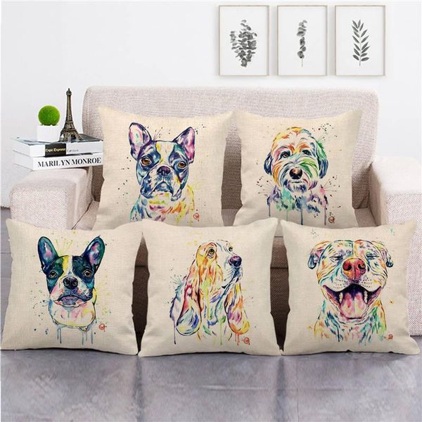 cushion/decorative pillow 45cm*45cm watercolor face of pet dogs pattern throw cushion cover linen/cotton sofa decorative case
cushion/decorative pillow 45cm*45cm watercolor face of pet dogs pattern throw cushion cover linen/cotton sofa decorative case