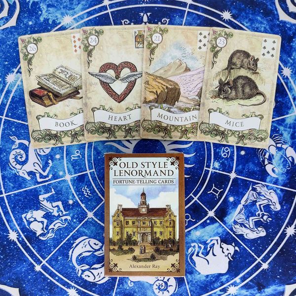 old style lenormand tarot cards divination deck entertainment party board game support drop shipping 38 pcs/box
old style lenormand tarot cards divination deck entertainment party board game support drop shipping 38 pcs/box