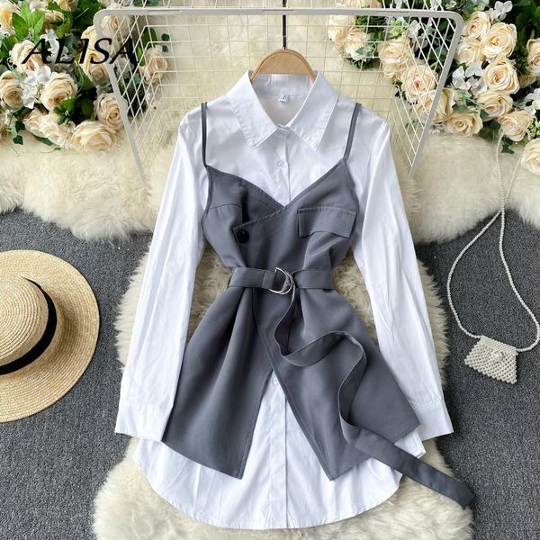 women's blouses & shirts women blouse korean streetwear white with slim short jacket bandage elegant ladies vintage long
women's blouses & shirts women blouse korean streetwear white with slim short jacket bandage elegant ladies vintage long