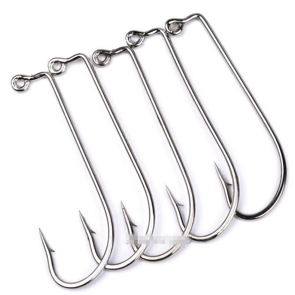100pcs soft worm jig fish hook barbed 2# 1/0#-5/0# hi-carbon steel lure bass fishhook sea ice raft lake all fishing position hooks
100pcs soft worm jig fish hook barbed 2# 1/0#-5/0# hi-carbon steel lure bass fishhook sea ice raft lake all fishing position hooks