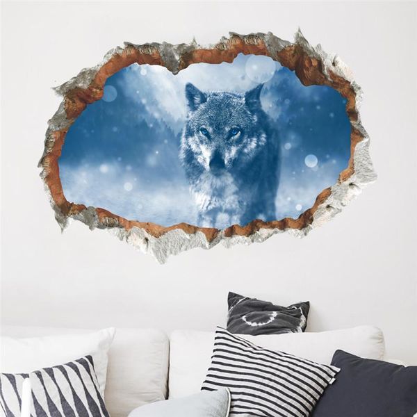 wall stickers 3d look wolf for office living room bedroom home decoration safari mural art diy pvc animal hole decal 
wall stickers 3d look wolf for office living room bedroom home decoration safari mural art diy pvc animal hole decal