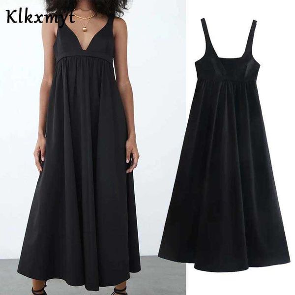 klkxmyt za black slip long dresses women fashion pleated v neck backless spaghetti strap midi woman summer 210527, Black;gray
klkxmyt za black slip long dresses women fashion pleated v neck backless spaghetti strap midi woman summer 210527, Black;gray