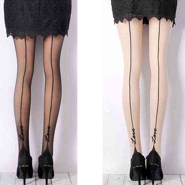 1 pair female stockings english love letter tattoo jacquard backside line pantyhose for women girl thin tights y1130, Black;white
1 pair female stockings english love letter tattoo jacquard backside line pantyhose for women girl thin tights y1130, Black;white