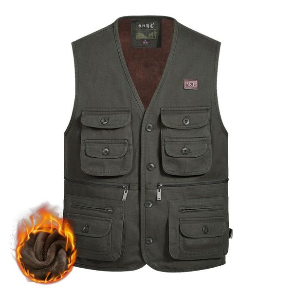 men's vests winter men cotton vest multi pockets warm fleece thick sleeveless jacket big size 4xl male pography waistcoat with 11, Black;white
men's vests winter men cotton vest multi pockets warm fleece thick sleeveless jacket big size 4xl male pography waistcoat with 11, Black;white