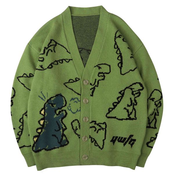men's sweaters harajuku dinosaur cartoon pattern knit cardigan streetwear casual knitted jacket coat knitwear stbo, White;black
men's sweaters harajuku dinosaur cartoon pattern knit cardigan streetwear casual knitted jacket coat knitwear stbo, White;black