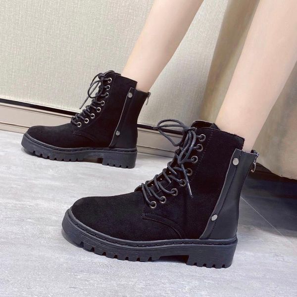 boots lupinus winter british style for women 2021 fashion round toe splicing platform leather, Black
boots lupinus winter british style for women 2021 fashion round toe splicing platform leather, Black
