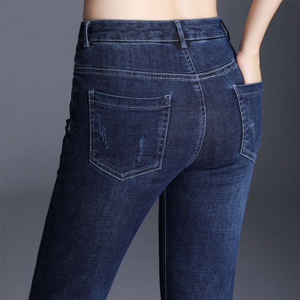 autumn and winter skinny women's pants elastic tight slim casual high waist small leg, Blue
autumn and winter skinny women's pants elastic tight slim casual high waist small leg, Blue