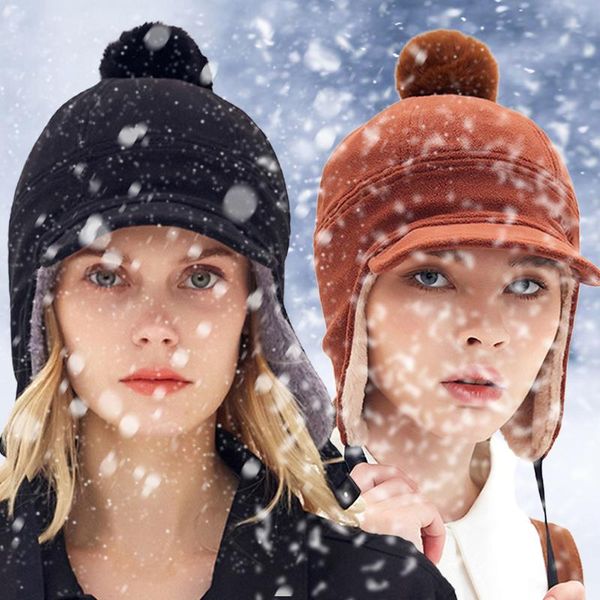 women fashion winter warm windbreaker hats ear protection windproof ski cap thick plush anti-snow pilot hat for camping hiking outdoor, Black;white
women fashion winter warm windbreaker hats ear protection windproof ski cap thick plush anti-snow pilot hat for camping hiking outdoor, Black;white