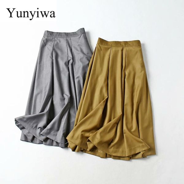 skirts high street women solid color pleats waist casual slim a line skirt faldas mujer ladies side zipper button, Black
skirts high street women solid color pleats waist casual slim a line skirt faldas mujer ladies side zipper button, Black