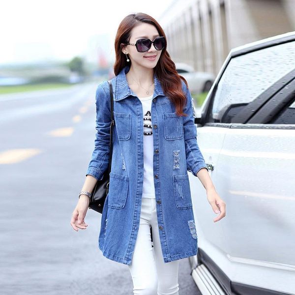 women's jackets hole jacket coat female long denim women 5xl plus size windbreaker spring basic bomber jeans cardigan jaqueta, Black;brown
women's jackets hole jacket coat female long denim women 5xl plus size windbreaker spring basic bomber jeans cardigan jaqueta, Black;brown