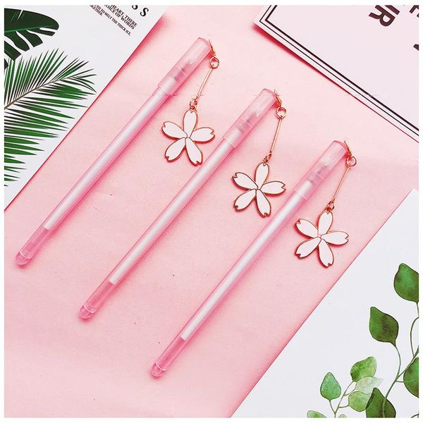 gel pens 1pcs kawaii cute cherry blossoms pendant pen 0.5mm black ink student writing supplies school office signing stationery
gel pens 1pcs kawaii cute cherry blossoms pendant pen 0.5mm black ink student writing supplies school office signing stationery