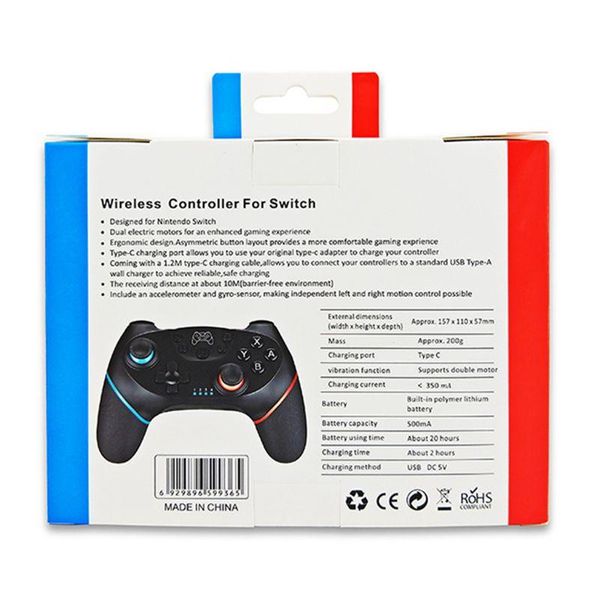 wireless pro controller gamepad joypad remote for switch console black game controllers & joysticks
wireless pro controller gamepad joypad remote for switch console black game controllers & joysticks