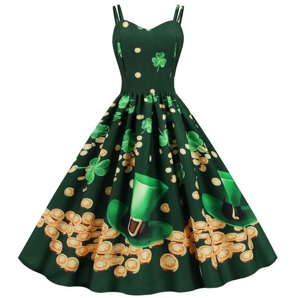 summer dress 2021 st. patrick's day women shamrock evening print party prom strap big swing plus size vestidos casual dresses, Black;gray
summer dress 2021 st. patrick's day women shamrock evening print party prom strap big swing plus size vestidos casual dresses, Black;gray