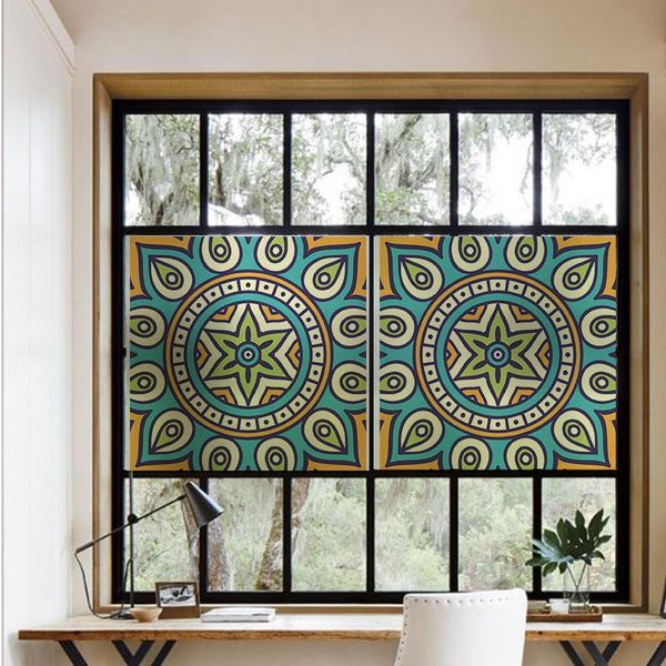 window stickers no glue colorful mandala film frosted privacy glass door sticker home decor digital print gs035
window stickers no glue colorful mandala film frosted privacy glass door sticker home decor digital print gs035
