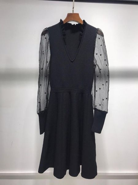 casual dresses z11420 fashion women 2021 spring dress luxury european design party style, Black;gray
casual dresses z11420 fashion women 2021 spring dress luxury european design party style, Black;gray