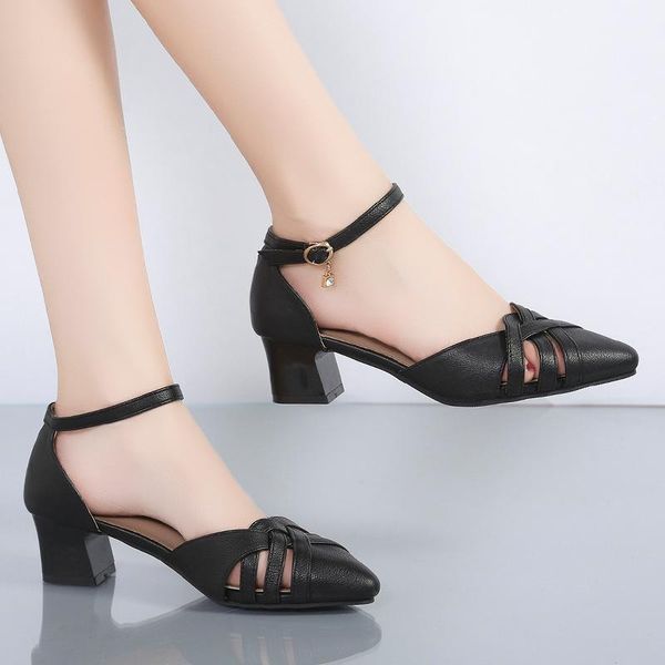 sandals summer shoes women dress ankle strap pumps pointed toe hollow outs high heels ol office lady zapatos mujer 9259g, Black
sandals summer shoes women dress ankle strap pumps pointed toe hollow outs high heels ol office lady zapatos mujer 9259g, Black